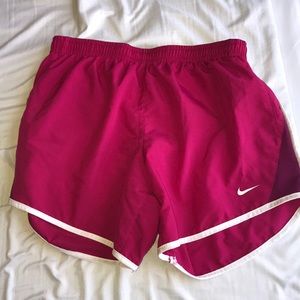 selling pink nike shorts!!
